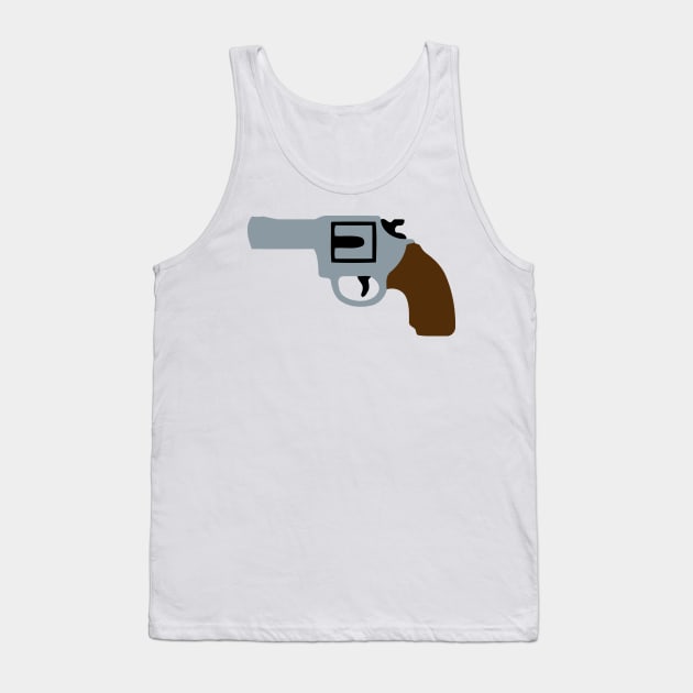 Magnum Gun (Handgun) Emoticon Tank Top by AnotherOne